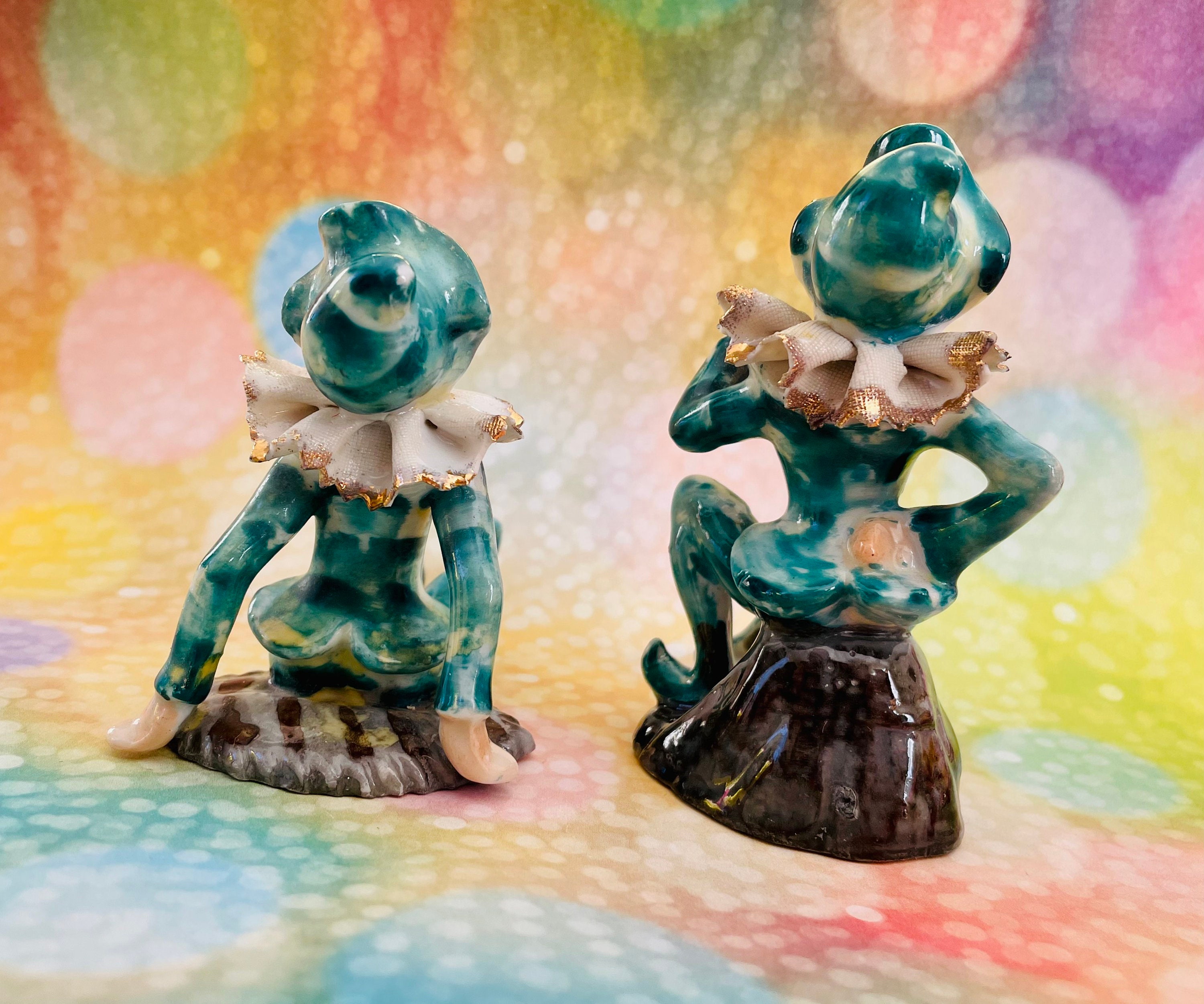 フェイスドール　妖精　エルフ　ピクシー　ビンテージ 人形 手 Vintage Pixie, Pixie Figurines, Fairy, Elf, Imp Figure