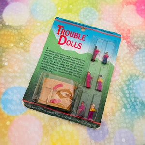 Vintage Trouble Dolls, Vintage Worry Dolls, Guatemalan Worry Dolls, Boho Hipster Dolls