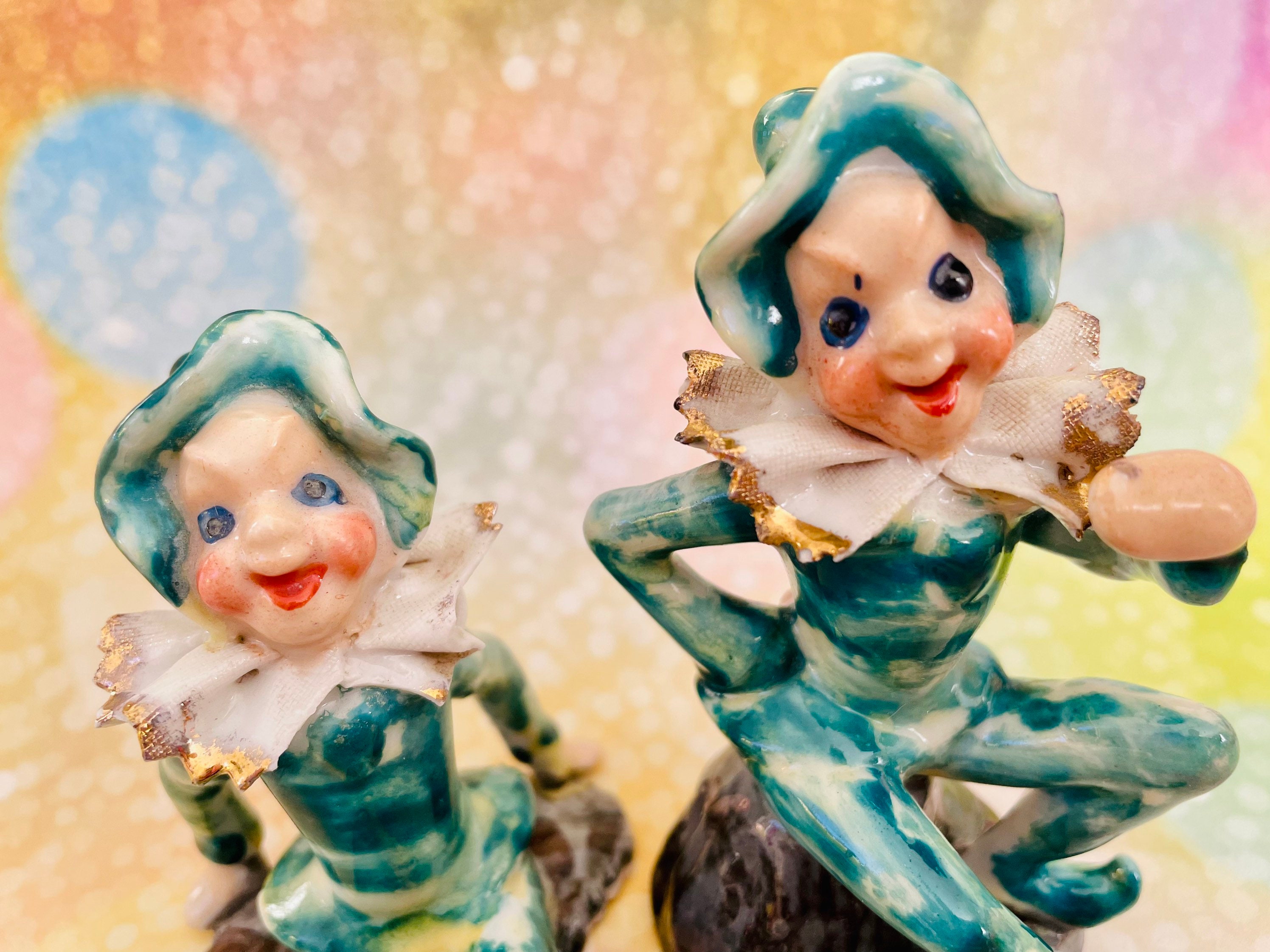 Vintage Pixie, Pixie Figurines, Fairy, Elf, Imp Figure