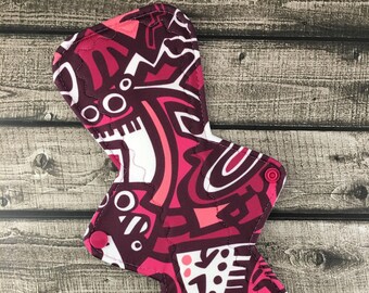 11" Heavy - Ultra Thin Cloth Menstrual Pad, Performance Pique topped, Organic Bamboo Fleece core, Waterproof Specialty Fleece Back