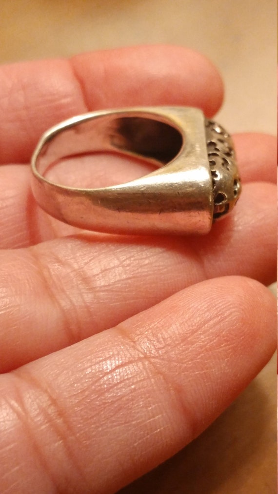 Beautiful Unique Solid Chunky Sterling Silver Mod… - image 2