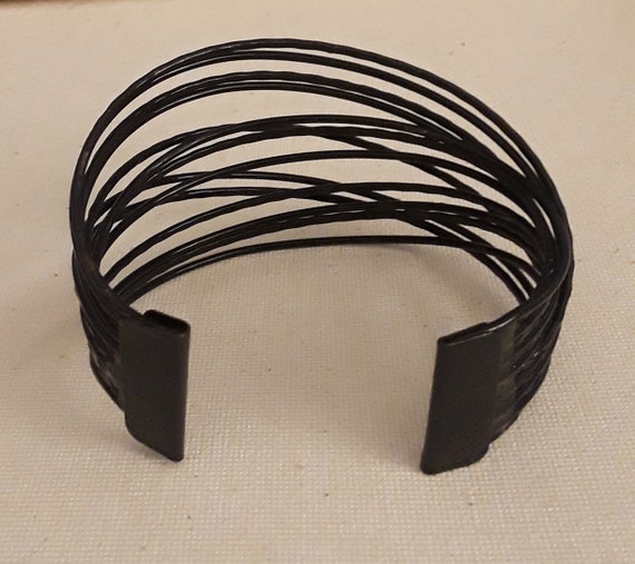 Unique Statement Vintage Black Painted Wire Mod C… - image 2