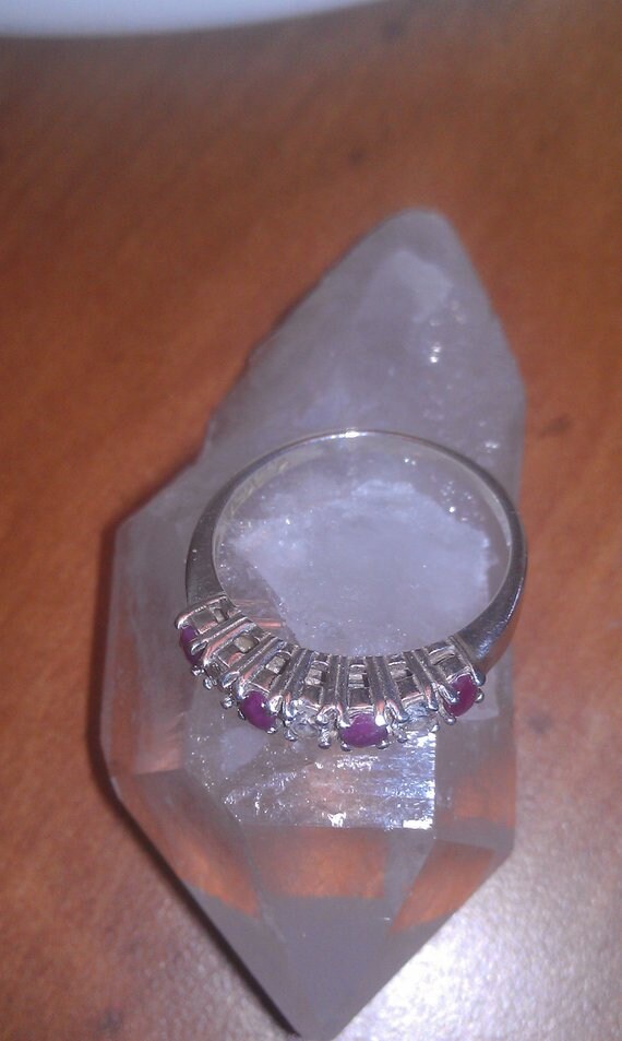 Beautiful Vintage Sterling Silver Cubic Zirconia … - image 2