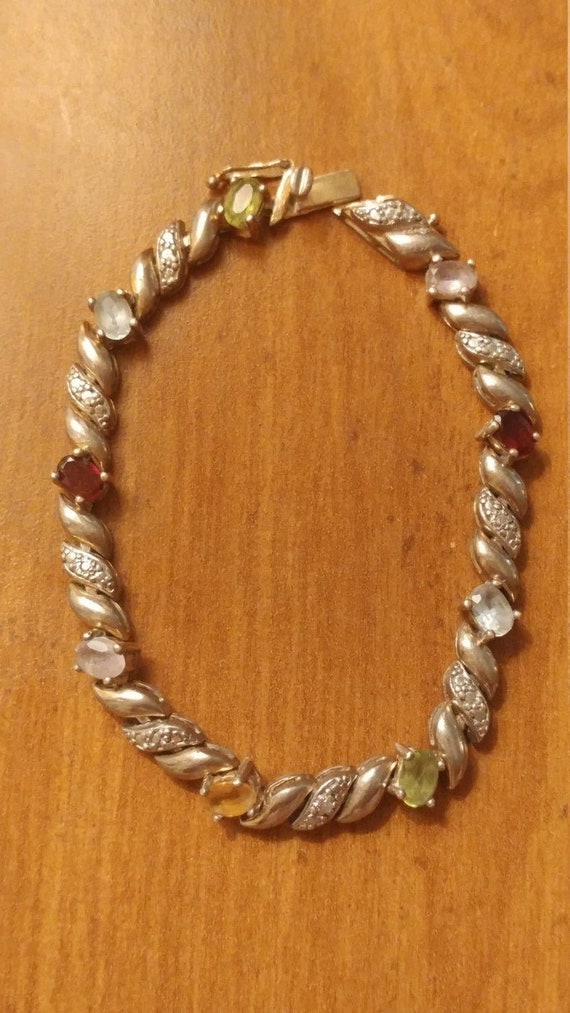 Gorgeous Vintage Sterling Silver Genuine Multiple… - image 3