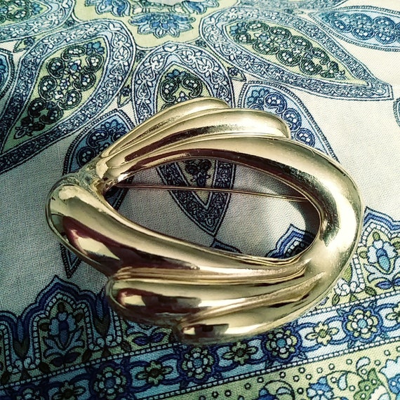 Beautiful Vintage Givenchy Goldtone Swirl Mod Retro Brooch - Etsy 