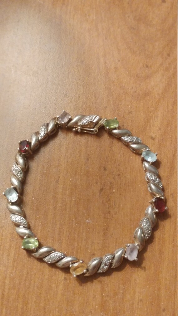 Gorgeous Vintage Sterling Silver Genuine Multiple… - image 2