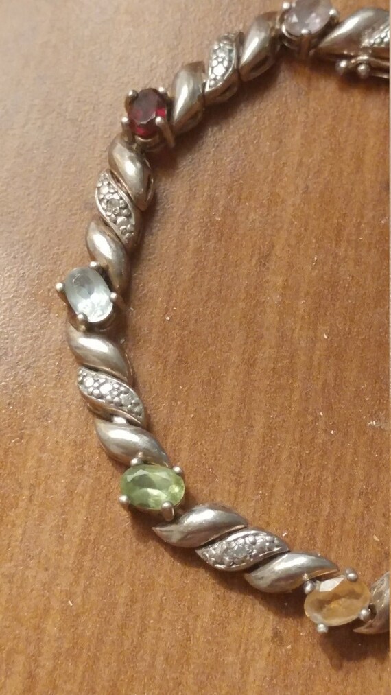Gorgeous Vintage Sterling Silver Genuine Multiple… - image 4