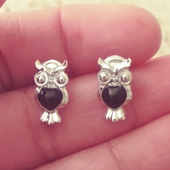 FOY-MALL Cute Rose Gold Plated Owl Crystal Stud Earrings ED1222M FOY-MALL Cute Rose Gold Plated Owl Crystal Stud Earrings ED1222M