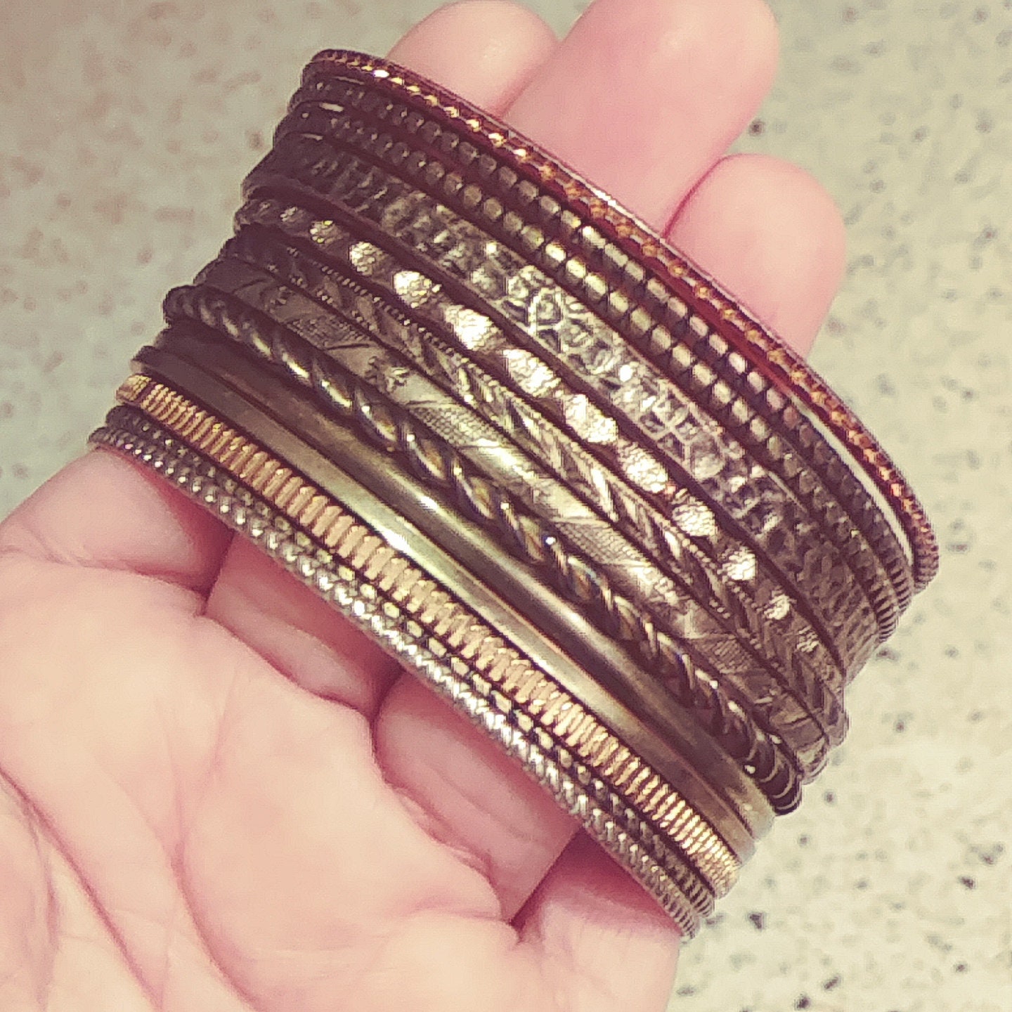Rusty Thought BRAIDS BANGLE　専用 Vntage Middle Eastern Bangle Bracelet. For Sale at Ruby Lane