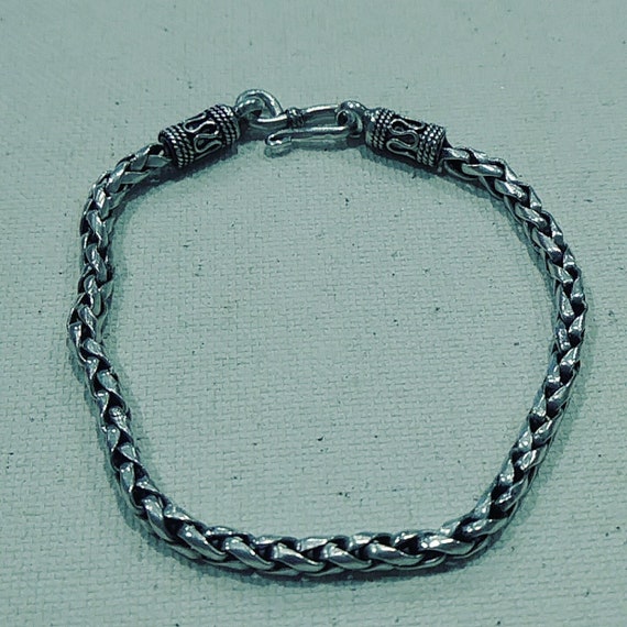 Vintage Sterling Silver Byzantine Bracelet