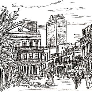 New Orleans Pen & Ink #3