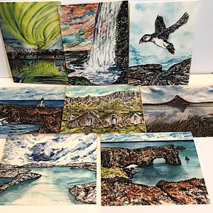 Ensemble de cartes de notes #2 de la série Islande