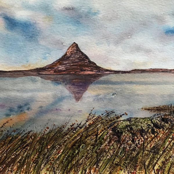 Snaefellsnes Peninsula, Iceland, original watercolor painting