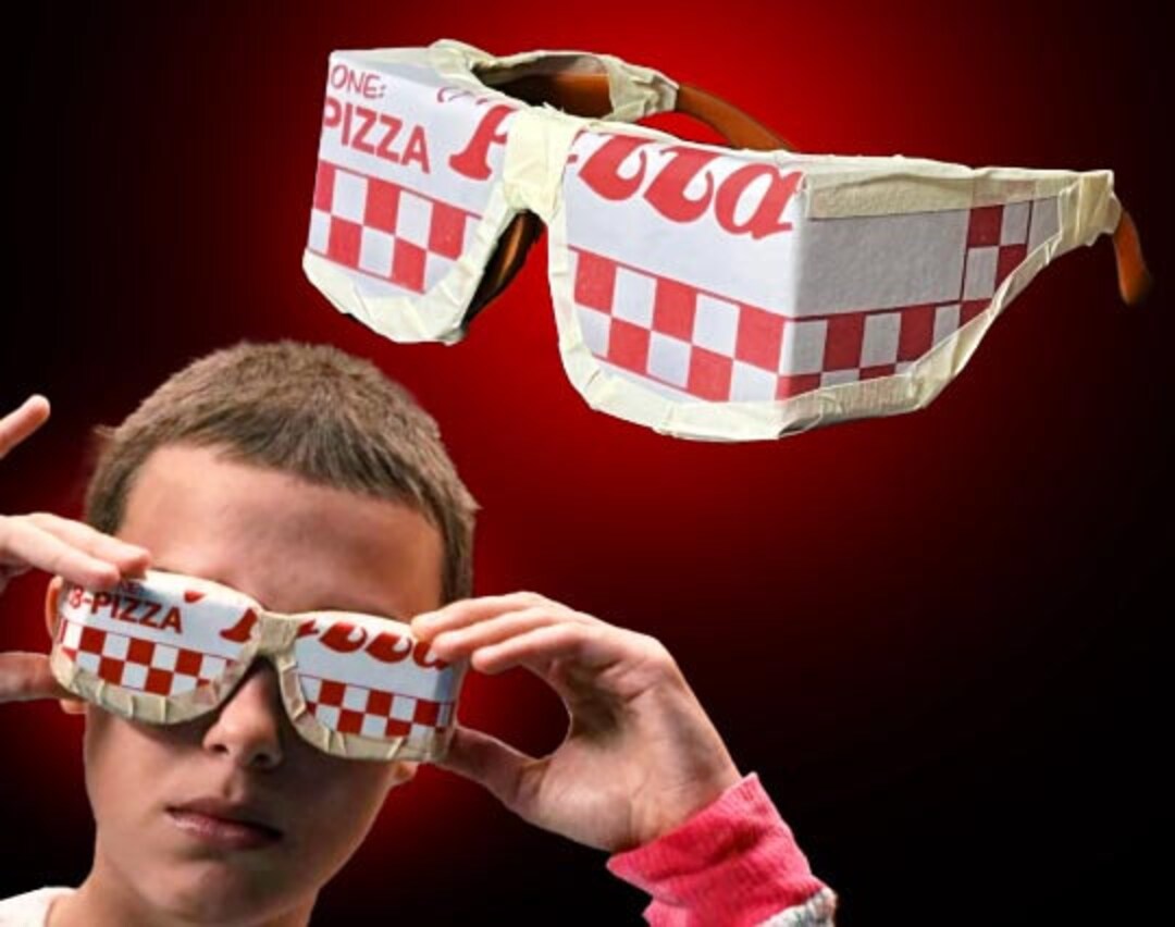 Pizza Box Glasses Stranger Things Costume Etsy