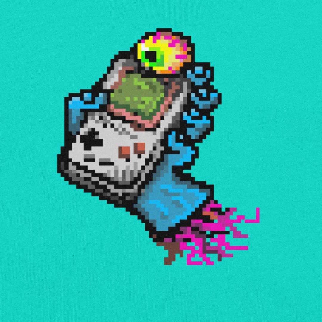 Pixelated Game Boy Camera Hand T-shirt: Retro Gaming Tee - Etsy