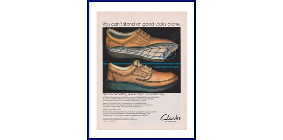 Gylden statisk gå på indkøb CLARKS of ENGLAND SHOES Original 1983 Vintage Color Print - Etsy Israel