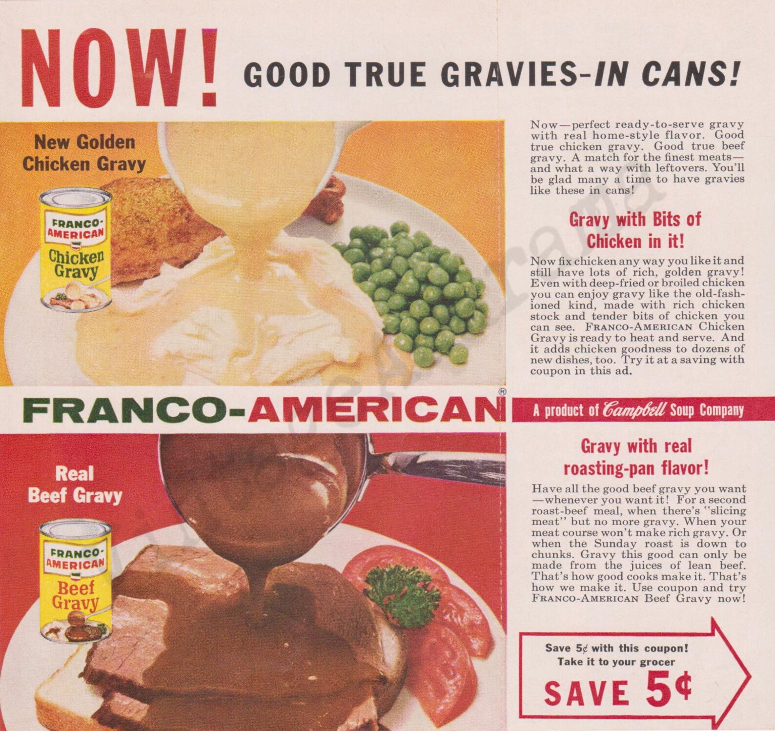 FRANCOAMERICAN GRAVY Original 1960 vintage Print Etsy France