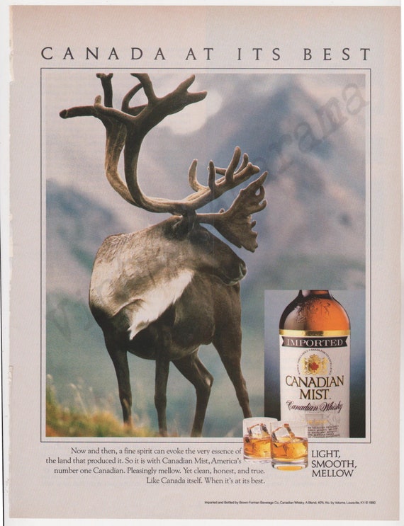 Пару постеров старой рекламы алкоголя. Канадское виски Сanadian Mist Пару постеров старой рекламы алкоголя. Канадское виски Сanadian Mist История,Алкоголь,Крепкие напитки,Реклама