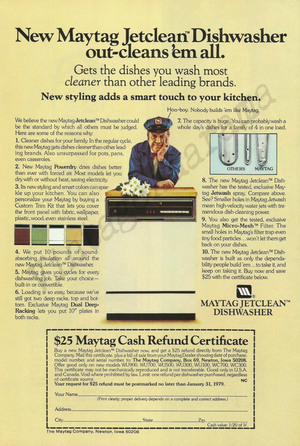 MAYTAG JETCLEAN DISHWASHER Original 1978 Vintage Color Print Etsy