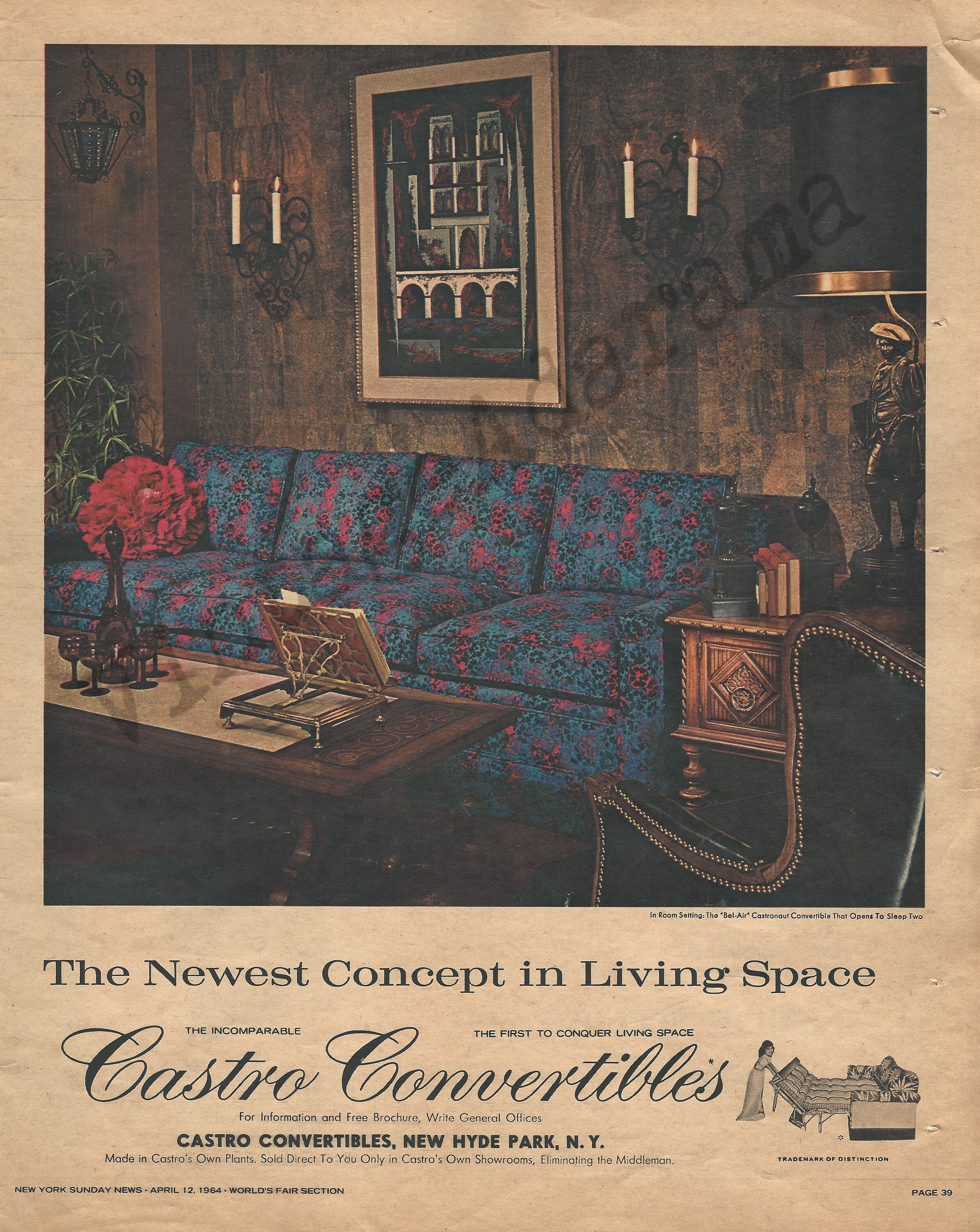 Vintage castro convertible sofa deals