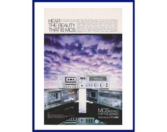 JCPenney MCS Stereo Original 1982 Vintage Color Print Advertisement -  Stereo Cassette Deck With Dolby "Hear the Beauty That Is MCS"