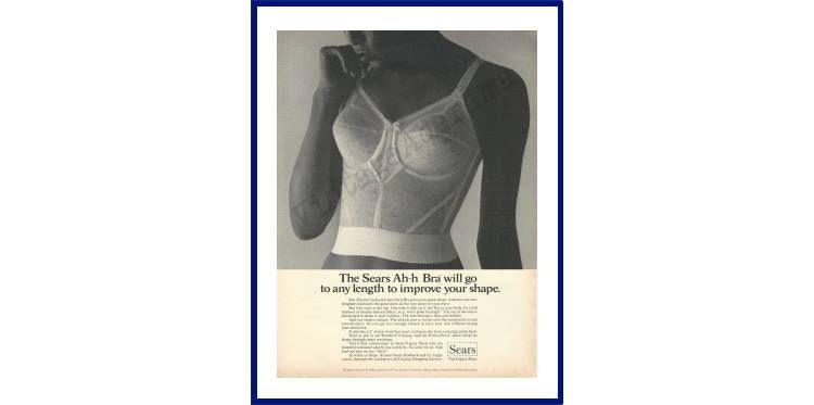 1972 Sears Ah-h Bra - 3 Women Various Shapes Figures Bodies Cup - Print Ad  Photo