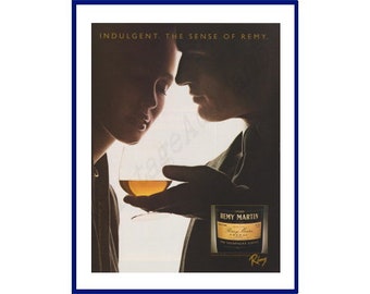 REMY MARTIN Champagne Cognac Original 1988 Vintage Color Print Advertisement &quot;Indulgent. The Sense of Remy&quot;