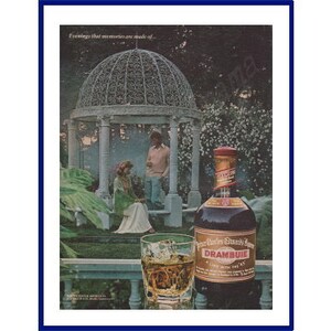 Prinz Charles Edward es Likör DAMBUIE Original 1978 Vintage Farbdruck Werbung "Abende, die Erinnerungen sind aus . . ."