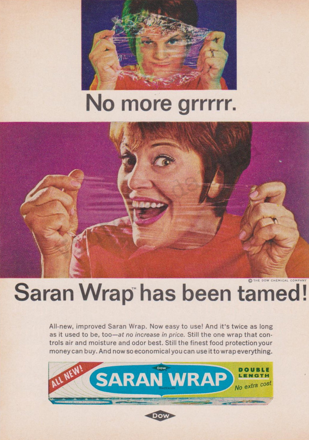 1953 Saran Wrap® ad, Vintage Ads, History