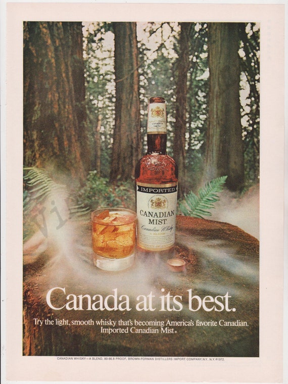 Пару постеров старой рекламы алкоголя. Канадское виски Сanadian Mist Пару постеров старой рекламы алкоголя. Канадское виски Сanadian Mist История,Алкоголь,Крепкие напитки,Реклама