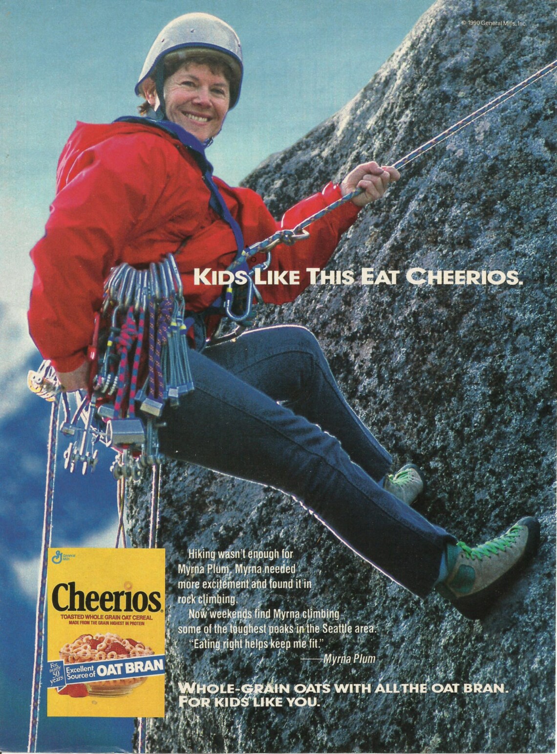 Cheerios Breakfast Cereal Original 1991 Vintage Color Print Ad Etsy