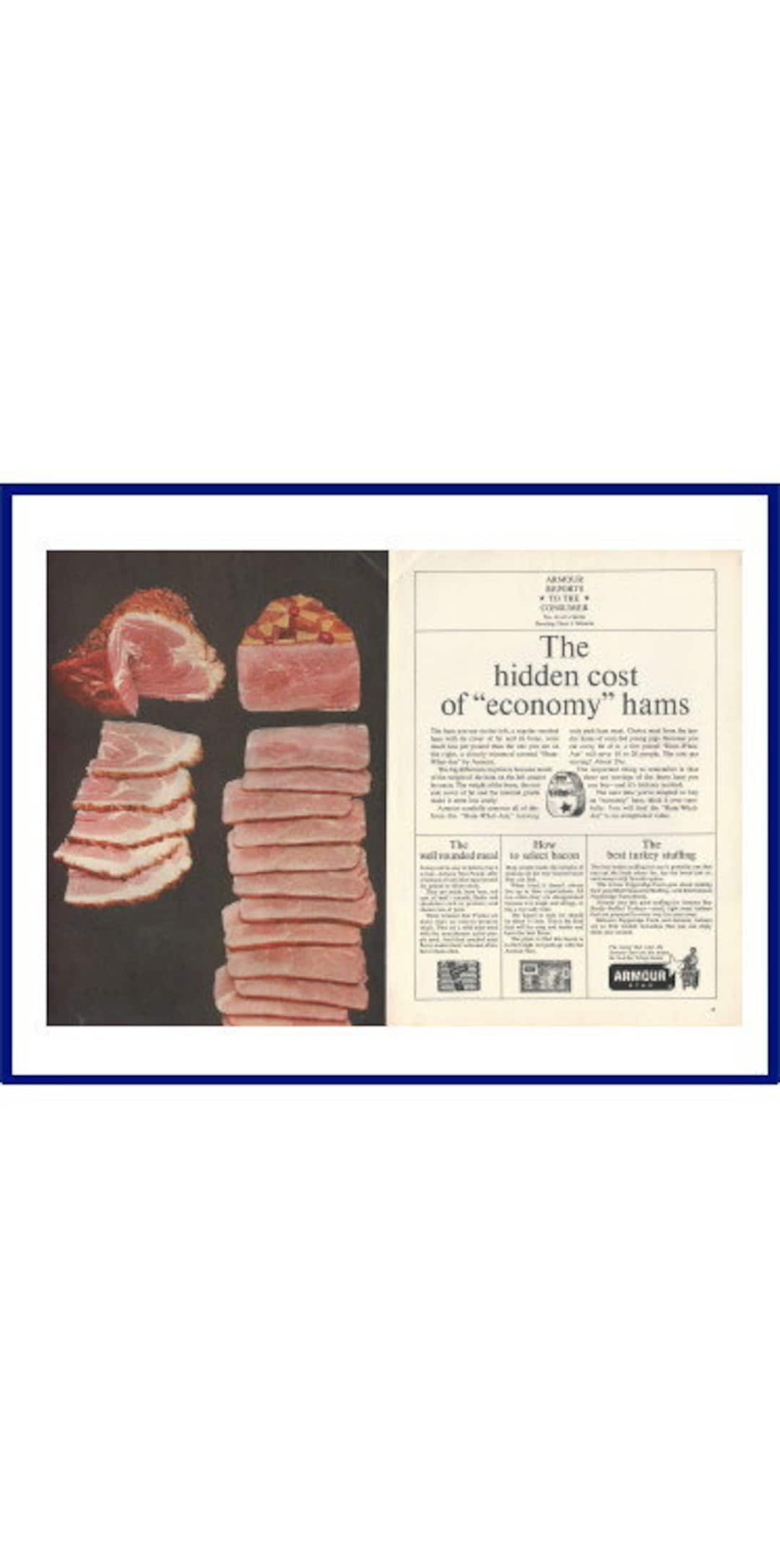 ARMOUR hamwhatam Canned Ham Original 1973 Vintage Color Print