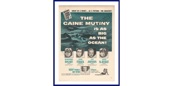 The Caine Mutiny Motion Picture Original 1954 Vintage Extra Etsy