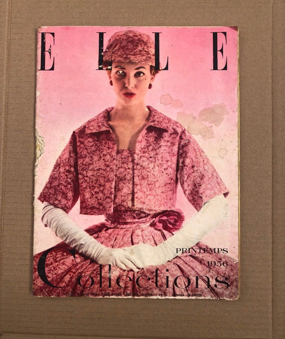 Buy Elle France March 1956 Christian Dior Online in India Etsy