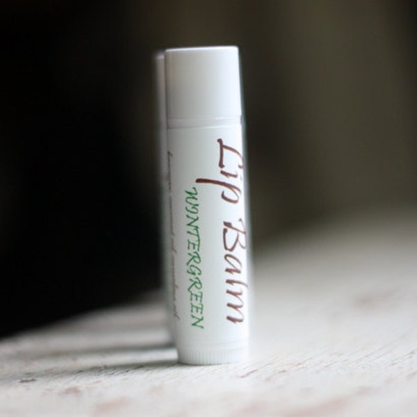 Wintergreen Lip Balm - Essential Oil Lip Balm - Natural Lip Balm