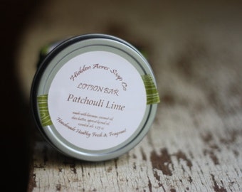 Patchouli Lime Lotion Bar