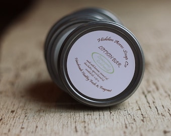 Lotion Bar Solid  Lemongrass Cedarwood Handmade with Beeswax Shea Butter and Natural Oils