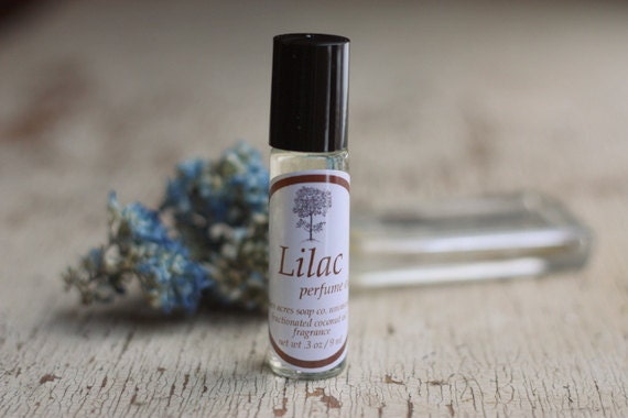 The Body Shop Lilac Perfume Oil Vintage 90's Bottle Rare