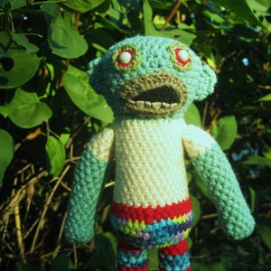 Zombie Guy handmade crochet, made to order image 4