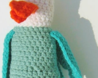 Bird Guy - handmade crochet, made to order