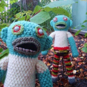 Zombie Guy handmade crochet, made to order image 1