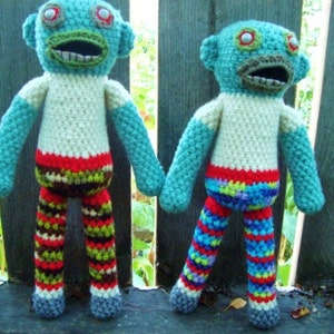 Zombie Guy handmade crochet, made to order image 3