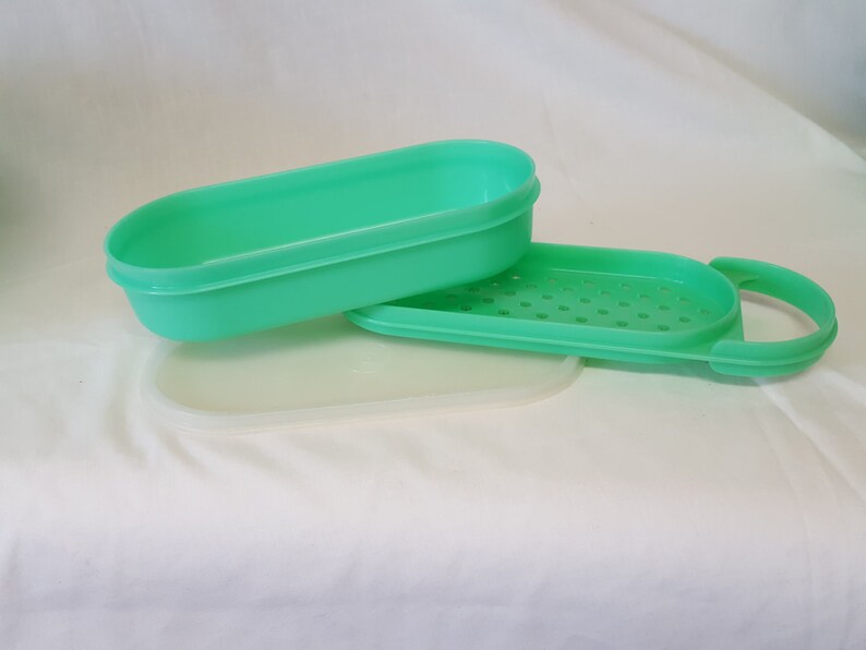 Tupperware green vegetable keepers 3 container sets Etsy