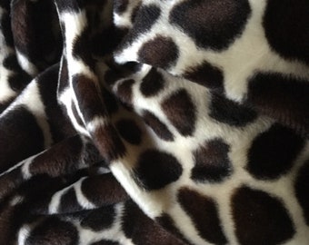 faux fur Giraffe fabric