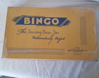 Bingo The Square Deal Set mathematically perfect by Selchow & Righter Co.