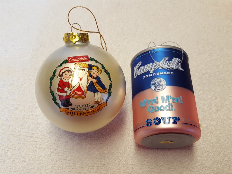 Campbell Soup Memorabilia Christmas Ornament Series Etsy