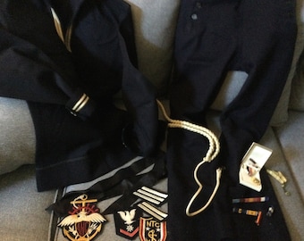 JROTC Navy winter blue dress uniform.  From the 1960s