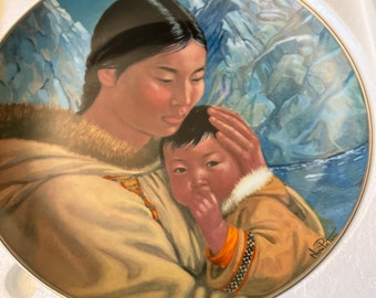 Kaiser porcelain plate “Motherhood”