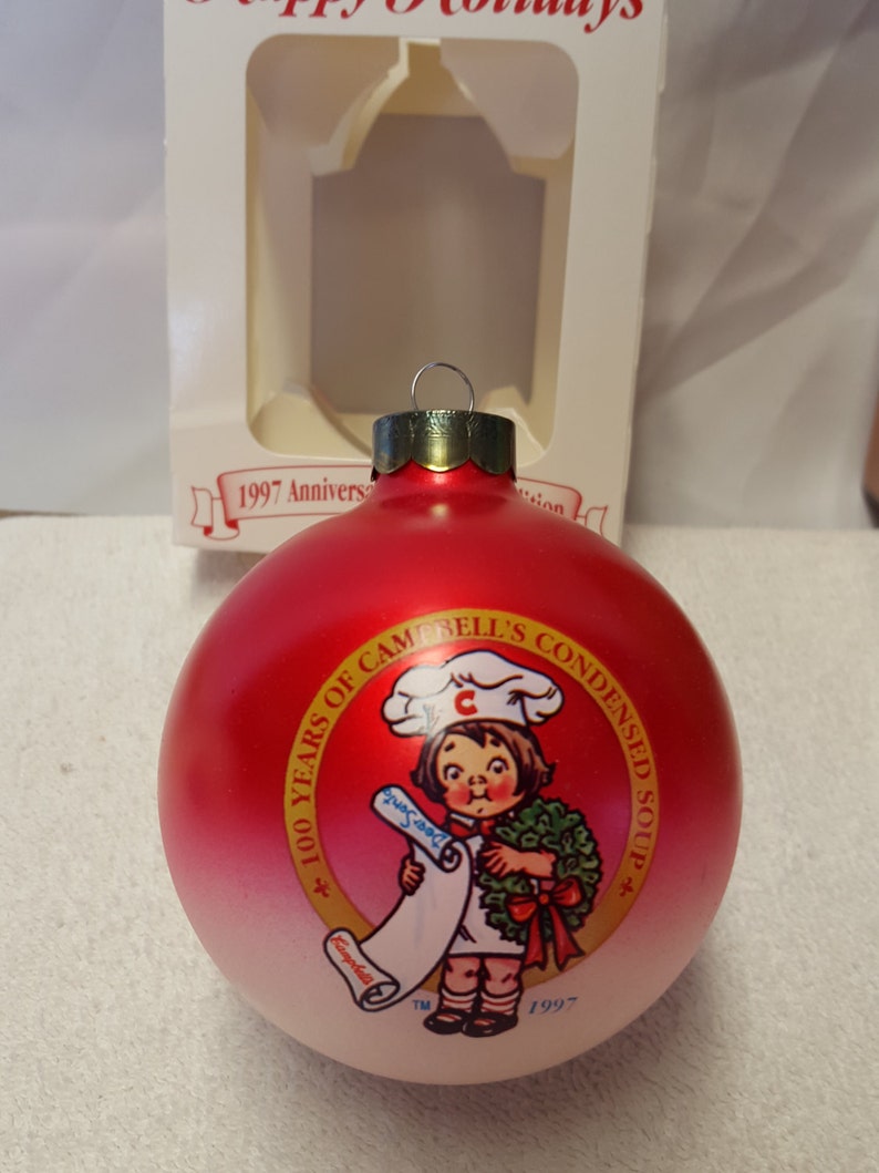 Campbell Soup Memorabilia Christmas Ornament Series Etsy