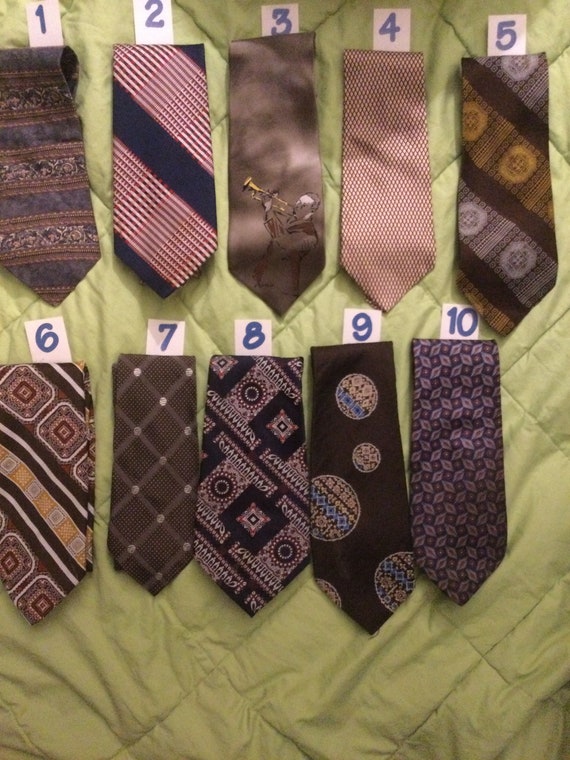 Mid century neckties